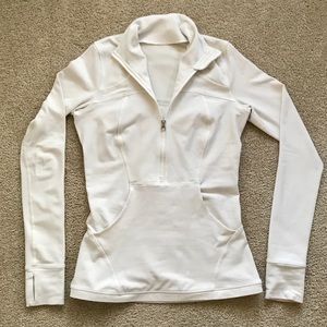Lululemon white Half Zip